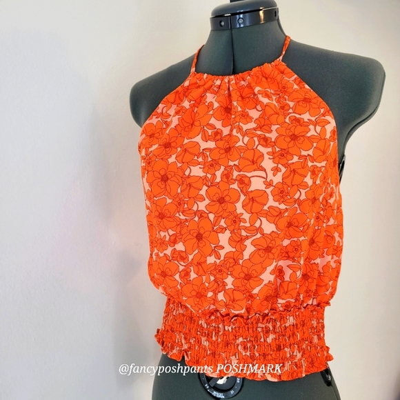 Sienna Sky Tops - Sienna SkyNEWcrop top Sienna Sky  adjustable elasticized smocking blouse NWTtags